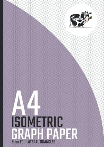 A4 Isometric Graph Paper: Isometric Notebook, 5mm Equilateral Triangles For 3D Technical Drawing Design Artwork, Metric Engineering Grid Paper, 100 Pages