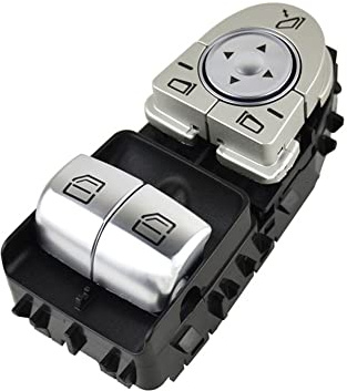 Interruptores de botón para Mercedes para Benz C205 para Vito Viano W447 A2059050302 Botón Interruptor Elevador Ventana Principal Control Eléctrico A2059056911 Mando Elevalunas