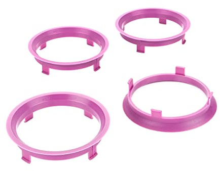LST 4x Zentrier Distanzringe Alufelgen Ø 65,1 mm - Ø 70,1 mm Magenta