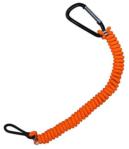 8M0092850 Cordon de rechange pour interrupteur d'arrêt d'urgence Mercury Marine Bateau Cordon de sécurité 137 cm de long – Remplace 15920T54 15920A54 (clip en alliage d'aluminium orange)