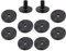Milisten 1satz Drum Kit Zubehör Set Teiliges Drum Filzpad Set rutschfeste Cymbal Pads Aus Langlebigem Filz Geeignet Für Schlagzeuge Einfache Installation Und Austausch Für Perfekten