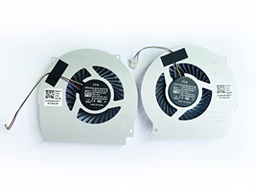 Fleshy Leaf CPU + GPU Cooling Fan Replacement for Dell Inspiron 15-7000 15R 7566 7567 P65F 7466 7467