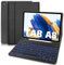 TENGWUDZ Samsung Galaxy Tab A8 Funda Teclado Español Ñ, Bluetooth Inalámbrico 7 Colores Iluminado Teclado(QWERTZ) con Lápiz Soporte para Samsung Galaxy Tab A8 10.5 2022 (SM-X200/X205/X207) Negro