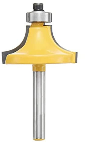 NIDONE Router Bit Set, 1/4 Inch Shank, 3/4 Inch Radius Carbide Round Over Edging Bit, Woodworking Cutter