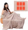 USB Heated Blanket Electric Heating Pads with 3 Temperature Levels Wearable Throw Blanket Machine Washable Winter Warm Fleece Shawl for Home Office Back Pain Relief, 110 * 70cm, Beige