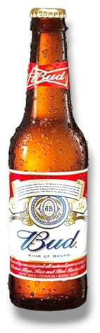 12x 0,33l Bud Bier- Das amerikanische Original mit 5% Vol.- King of Beer inklusive Haus der Biere Berlin Bierdeckel