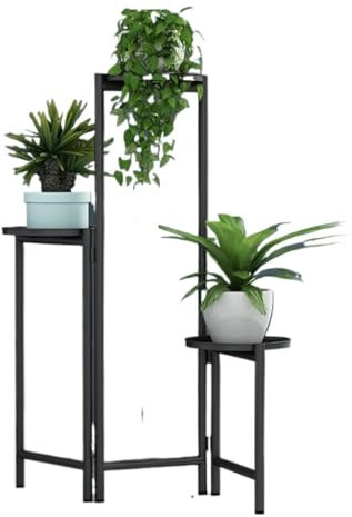 Blumenständer Pflanzenständer Blumentreppe 3-stufiges Pflanzenregal Für Den Innenbereich, Faltbar, Für Blumentöpfe, Ständer, Halter, Modernes Pflanzenständerregal Blumenbank Pflanzenregal Blumenregal