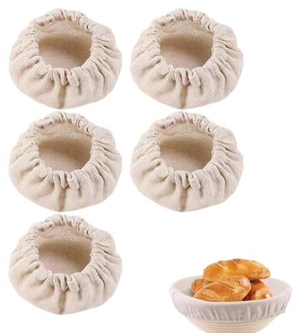 Bread Proofing Cloth,Reusable Thick Sourdough Bread Cloth 5PCS - Bread Fermentation Cloths, Bread Making Tools, Cloth Bowl Cloths for Bread Rising