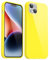 Svanove for iPhone 14 Plus Case Silicone, Glossy Soft Rubber Gel Jelly Cute Protective Plastic Simple Plain Phone Case Cover for Women Girl, Slim Thin Flexible Shockproof TPU, Yellow