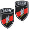 2 Stück Polen Grom Flagge Patch Abnehmbare Aufnäher mit Stickereiverschluss Taktisch Militär Patch Applikation für Rucksäcke Kleidung Taschen Weste Jacke