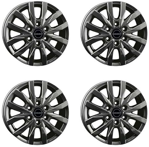 4x Borbet Felgen CW6 6.5x16 ET62 6x130 mistral anthracite glossy kompatibel mit VW Crafter