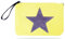 Gloop pochette da donna alla moda con stelle TS201701, Giallo limone, taglia unica