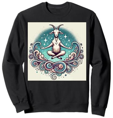 Ziege Yoga Spielzeug Ziege Stofftier Plüsch Ziege Yoga Party Spiel Sweatshirt