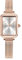 Taxau Eckige Damenuhren Edelstahl Mesh Armband Armbanduhren für Damen Rechteckig Rosegold wasserdichte Uhren Damen Quarzuhr