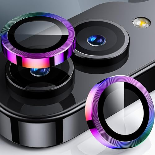 Jurqqer for Samsung Galaxy Z Flip 7 Camera Lens Protector – 9H Sapphire Glass & Aviation Aluminum Alloy, Anti-Scratch, Bubble-Free Installation, Ultra-Thin Case-Compatible Cover, Colorful