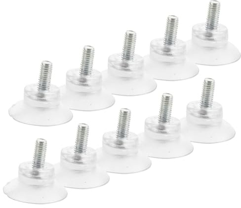 VILLCASE 10stücke Saugnapf-Pads Für Glastischplatten Transparente Stoßfänger rutschfeste Abstandshalter Saugnapf-Pads Für Glastische
