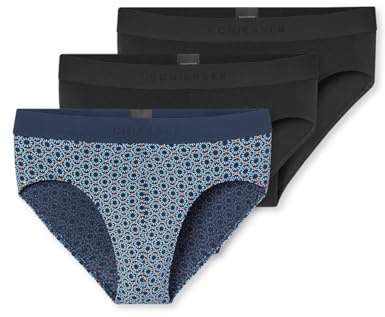 Schiesser Herren 3 Pack Slips Bio Baumwolle Multipack - 95/5 Organic