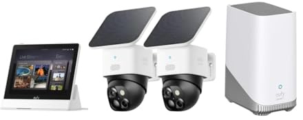 eufy Security SoloCam 2+1 mit Smart Display,Überwachungskamera aussen solar, 360°-Überwachung, Keine Toten Winkel