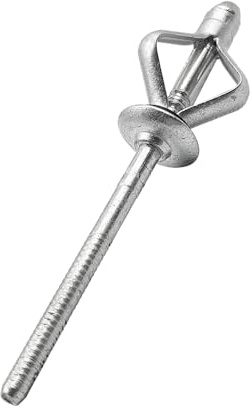 LWYLY 20/50-Piece Waterproof Tri-Fold Rivets, Aluminum Alloy Folding Blind Rivets with Sealing Washer O-Ring, Tri-Grip Exploding Pop Rivets(50Pcs,5.2x25mm)