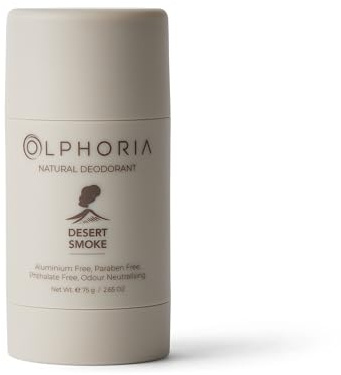 Natural Deodorant DESERT SMOKE 75g | Aluminium & Paraben Free | Oud, Rose, Incense, Raspberry, Saffron, Amberwood, Geranium, Birch | Baking Soda Free | Vegan | Zinc Ricinoleate | For Sensitive Skin