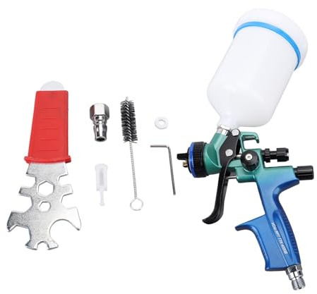 Aramox Pistolet à Peinture Pneumatique HVLP 4000B, Godet de 600 ML, Idéal pour L'entretien de Meubles, de Voitures et de Murs Intérieurs, Buse de 1,3 mm.