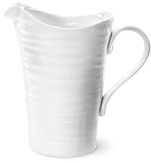 Portmeirion Home & Gifts Brocca in porcellana, bianco, 11,3 x 19,5 x 18,2 cm