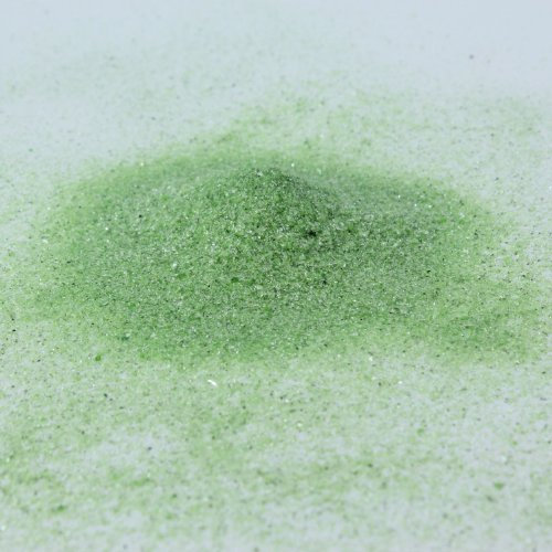 Spiegelsand Farbsand Dekosand Sand Streudeko, 0,1-0,5 mm Korngröße, 1kg im Beutel (grün)