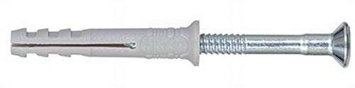 Upat Nageldübel UN 6x60/30 S, Senkkopf, Dübelkragen, standard, 100 Stück, Der bewährte Einschlagdübel für eine schnelle Montage.
