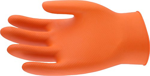 UCI DG-Maxim™ Premium Extra Thick NBR Nitrile Disposable Gloves 50's - Tattoo (Medium, Orange)