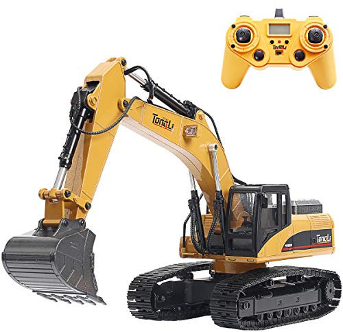 Huina 1580 Vollmetall-Bagger V3 1:14 RTR RC Ferngesteuert Profi mit Sound und Licht