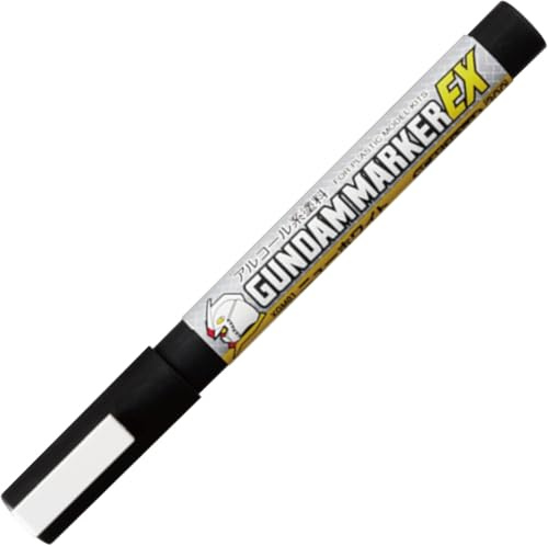 GSI Creos MR.HOBBY XGM01 Gundam Marker, Paint Type, EX Series, Markers, for Painting Gunpla, New White, Chisel