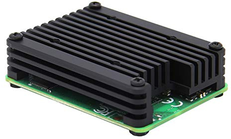 Geekworm Raspberry Pi Compute Modul 4 CM4 12 mm eingebetteter Aluminium-Kühlkörper/Kühler/Kühler/Schutzgehäuse unterstützt 30 mm Lüfter (C235)