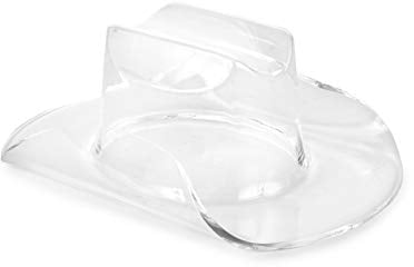 Huang Acrylic Large Clear Cowboy Hat | Perfect for Home Decor, Chips and Dip, Ice Bucket/Cooler, Fruit Bowl, Flower Vase, & More | Durable Construction, Easy to Clean