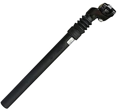 SWWL Aluminium Gefederte Sattelstütze, 25,4/27,2/28,6/30,4/30,9/31,6mm, Schwarz, MTB/Rennrad, 350mm