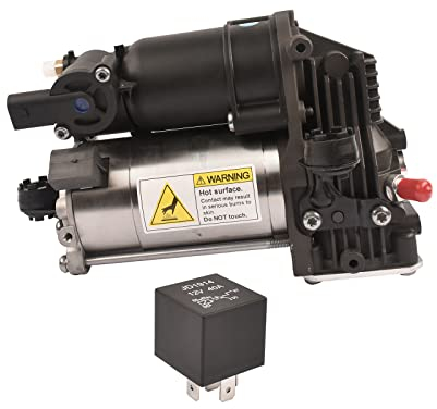 Woosphy Luftfederung Kompressor Pumpe mit Relais Kompatibel mit X164 W164 GL320 GL350 GL450 ML320 ML450 ML550 P2594 1643201204 1643200504 1643200304 1643200004 164320120480