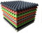 Akustikplatten Pyramiden 50x50x5 cm akustische Schaumstoffplatten Schallschutzmatte Schallschutz Wandpaneele Akustikschaumstoff Grün Orange Rot Graphit Akustikpaneel (Graphit)