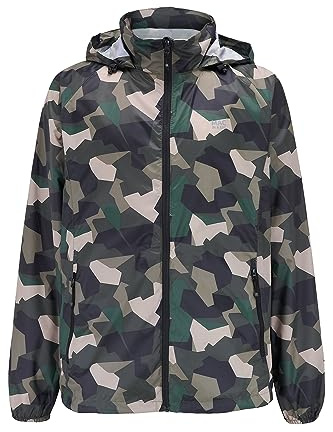 Mac in a Sac Origin II Waterproof Packable Jacket Unisex, Green Camo, S