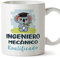 MUGFFINS Tazas para INGENIERO MECÁNICO hombre - En Español - Koalificado/koalificada - 11 oz / 330 ml - Regalo original y divertido