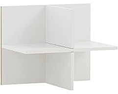Schildmeyer Regalkreuz Serie Rena 500, 701796, weiß, 47,5 x 32,8 x 38,4 cm