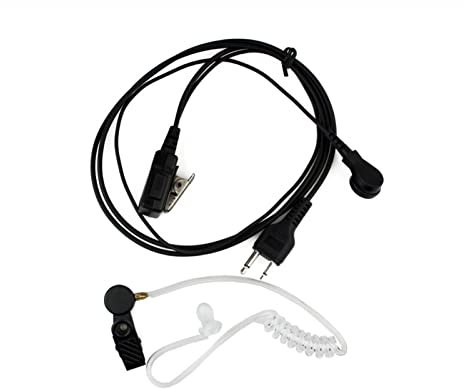 HASMI 2. Stift Covert Akustikrohr-Hörer IC-F4TR, IC-F10, IC-F20, IC-H2 Radio fit for I COM Passt for Alinco.