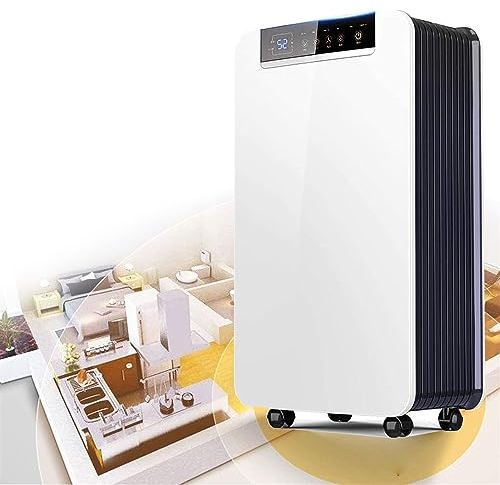Deumidificatore di lusso per la casa, industriale 100㎡Grande capacità di deumidificazione Purificatore d'aria da 30 l/giorno, timer 24 ore e drenaggio continuo, spegnimento automatico Assorbitore