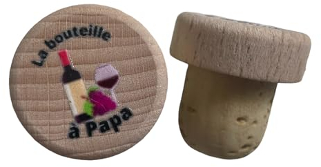 Bouchon de vin personnalisé la bouteille à papa