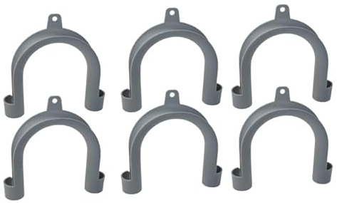 Anloximt 6Pack U Form Waschmaschine Abflussschlauch Haken Abflussschlauch Haken Halter Abflussschlauch Führung U Form Geschirrspüler Abflussschlauch Klemme Für Waschmaschine