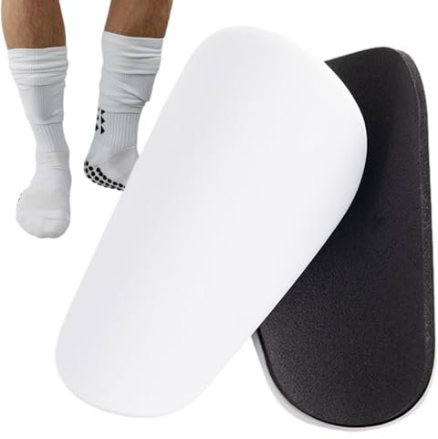 HMLTD Pro Fußball-Schienbeinschoner, Fußball-Schienbeinschoner-Set,rutschfeste Unisex-Fußball-Schienbeinschoner,Schienbeinschoner-Ärmel, Für Fußball-Lauftraining,Anfänger Im Von 5–10Jahren
