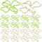 EXCEART BüRoklammern Kleeblatt Form 45 Stk Büroklammer Aus Kleeblatt Kleeformclips Bonbons Bürodekoration Lesezeichen kreative Büroklammer