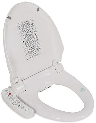 Abattant de WC avec système d'abaissement automatique - Siège de bidet intelligent - Siège de toilette chauffant électrique avec fonction douche d'eau chaude