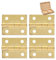 Kasoud Brass Hinges for Wood - 4PCS Folding Butt Hinges, Gold Copper, Solid Brass for Jewellery Box & Furniture Door