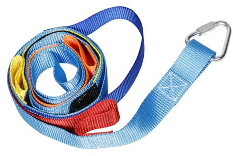 Vaguelly Multifunktionale Kinder Strickleiter 2m Kletterseil Aus Robustem Material Mit 6 Sprossen Für Outdoor Klettern Und Spielspaß