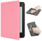 ERUNTO Coque pour Kindle Paperwhite 7 12ème édition Signature et Kindle Colorsoft Coque en TPU avec texture en tissu et ceinture - Coque magnétique double face avec fonction veille/réveil (rose)