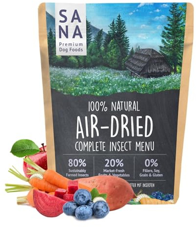 SANA Premium Dog Foods I Trockenbarf I Trockenbarf Menü Insekt I 1-4 kg (1000g)